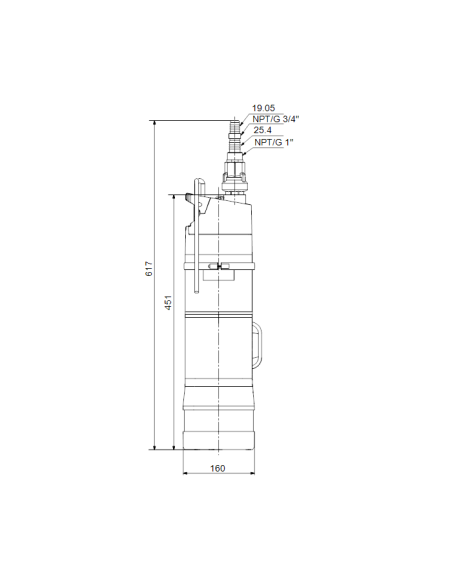 Потопяема помпа Grundfos SB 3-35A с поплавък /15 м кабел/