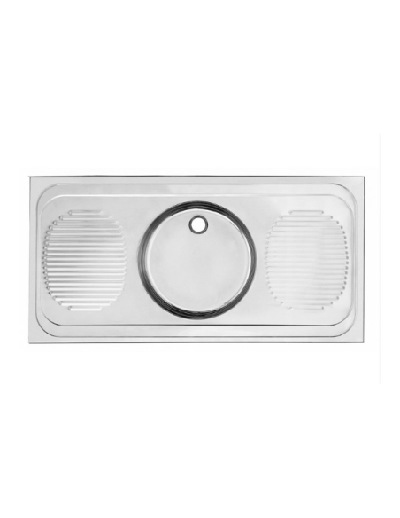 Умивалник еднокоритен с два отцедника 1200/600 mm