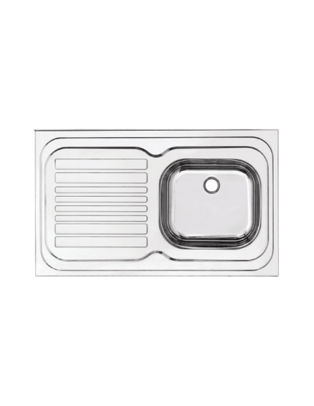 Умивалник 1000x600 mm с правоъгълно корито и отцедник