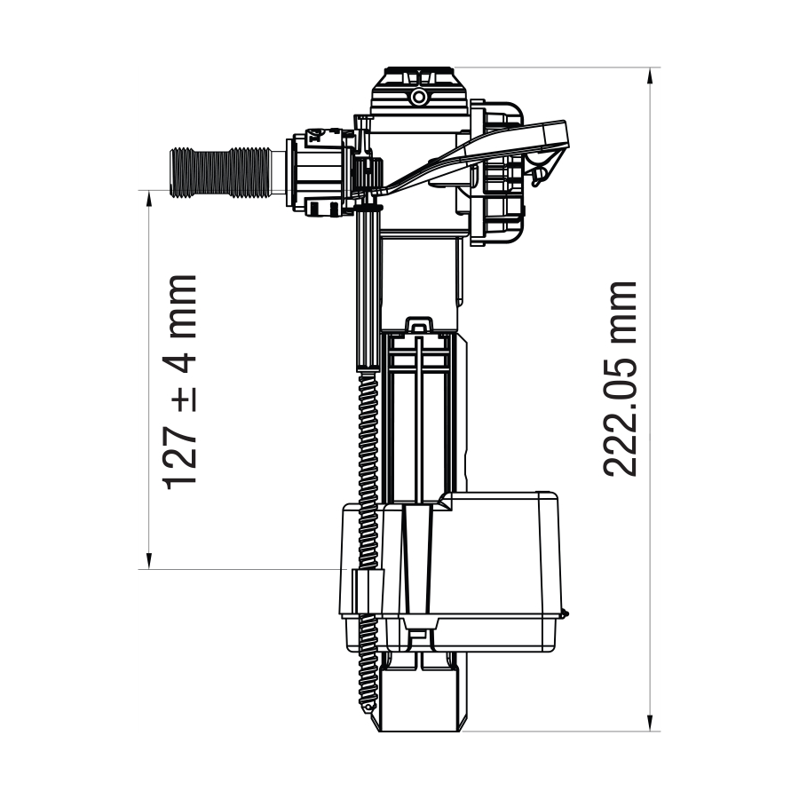 Странично пълнещ механизъм 3/8 - самопочистващ