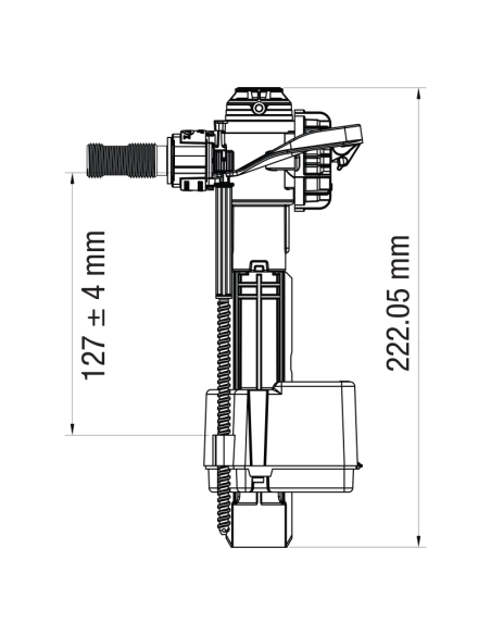 Странично пълнещ механизъм 3/8 - самопочистващ
