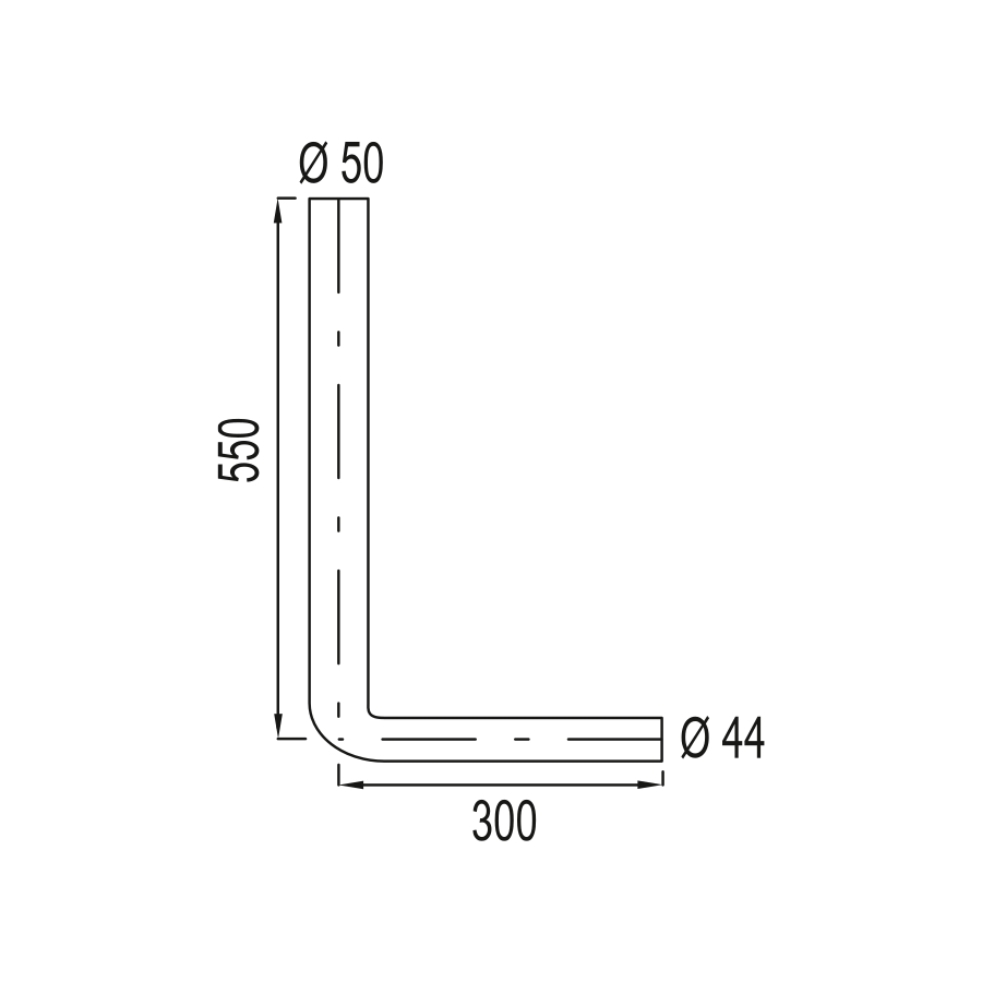 Тръба за нисък монтаж за тоалетно казанче LIV...