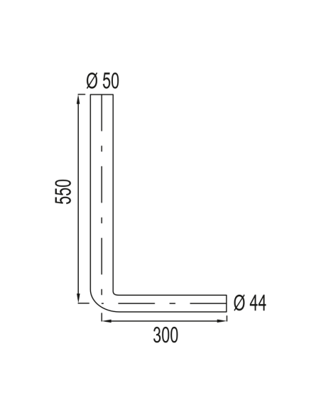 Тръба за нисък монтаж за тоалетно казанче LIV (645165)