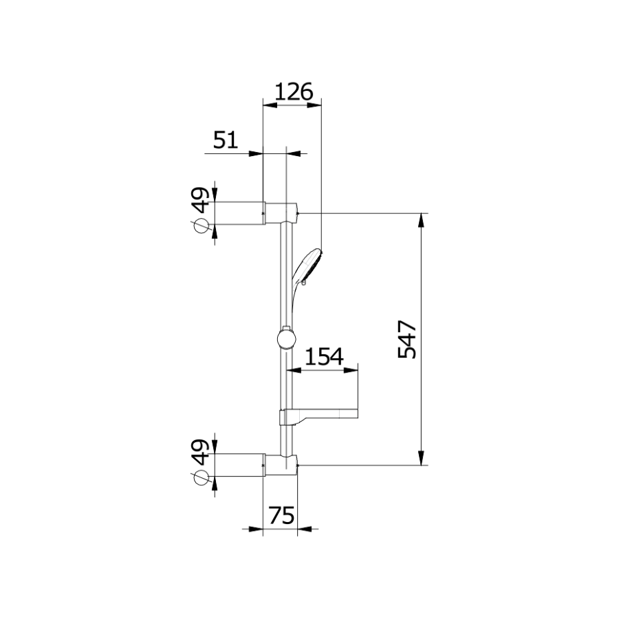 Окачване за душ