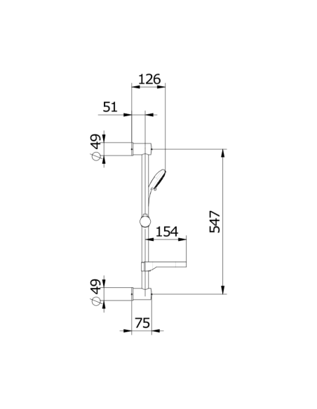 Окачване за душ