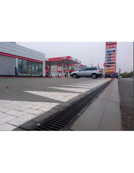 Линеен отводнител от фибробетон FB PRO D400 DN150 H210 (вертикален)