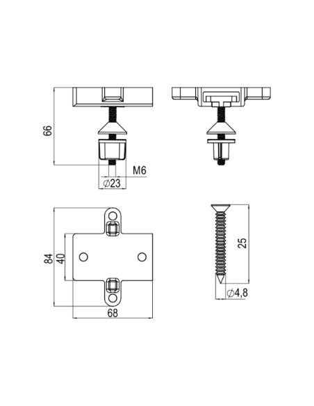 Скрепителен елемент за моноблок
