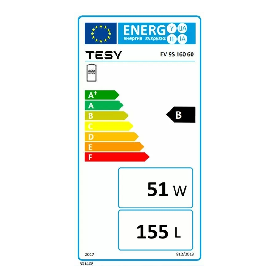 Бойлер TESY ProfiLine EV 9S 160 60, 160л, с...