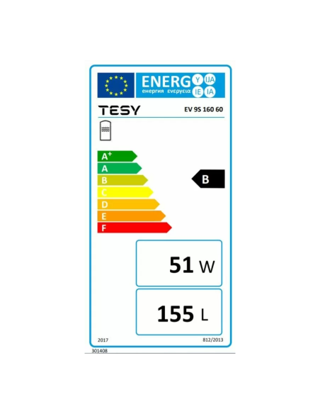 Бойлер TESY ProfiLine EV 9S 160 60, 160л, с една серпентина