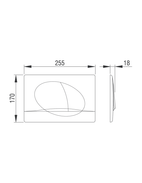Двоен бутон SELENITE ECO - бял