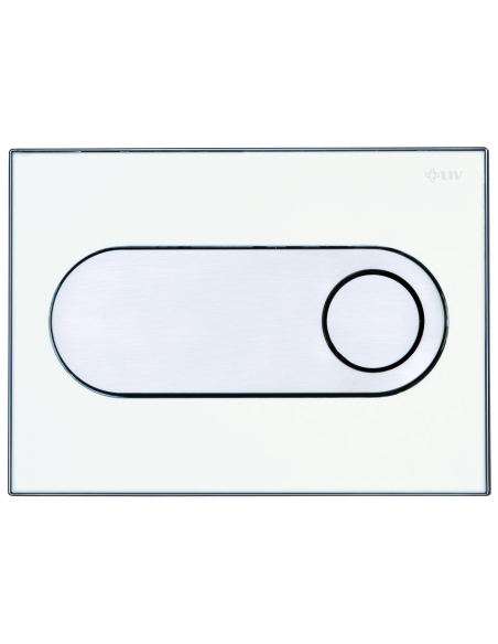 Двоен бутон ZIRCON ECO - бял