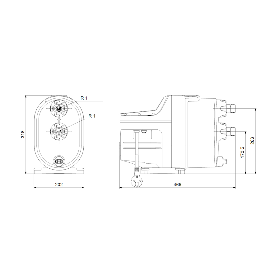 Хидрофорна система Grundfos Scala1 3-45