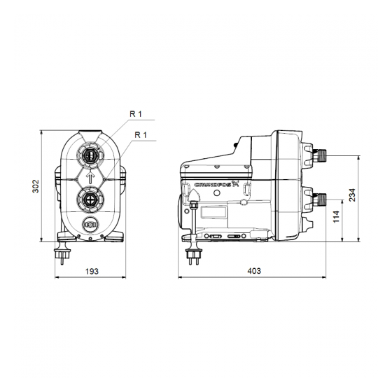 Хидрофорна система Grundfos Scala2 3-45 /Нов модел/ 2