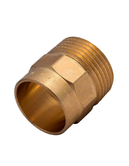 Преход месингов за медни тръби 18 Х 1/2“ М