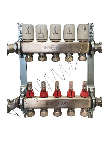 Колектор за подово с 10 линии 1“ INNOFLOW