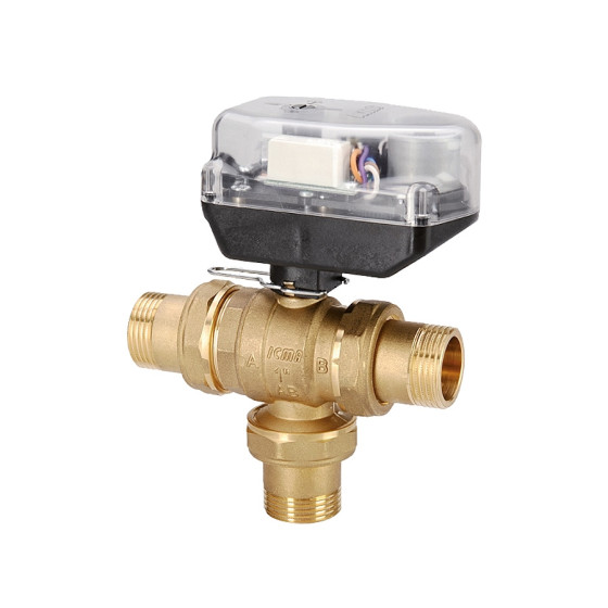 Трипътен разпределителен сферичен кран с...