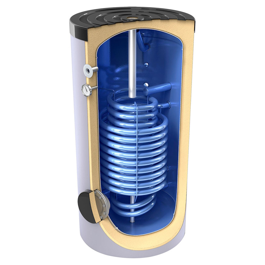 Стоящ бойлер TESY EV 9S+13S, 200л с две серпентини