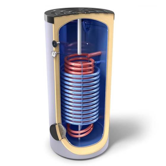 Стоящ бойлер TESY EV 13S+17S, 300л с две серпентини