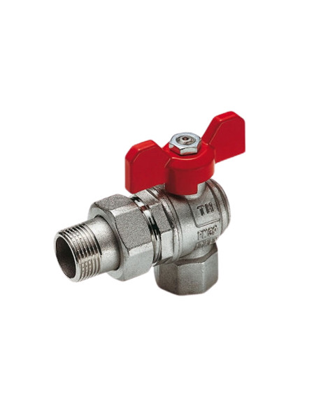 Сферичен кран с холендър - ъглов 3/4" TIEMME