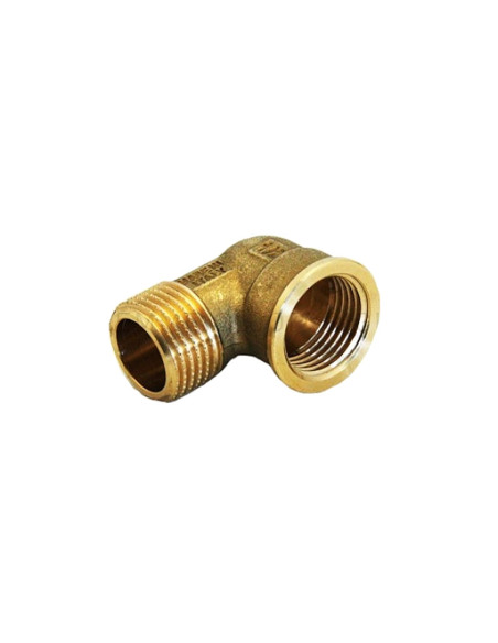 Коляно нипел 1/2“ месинг TIEMME