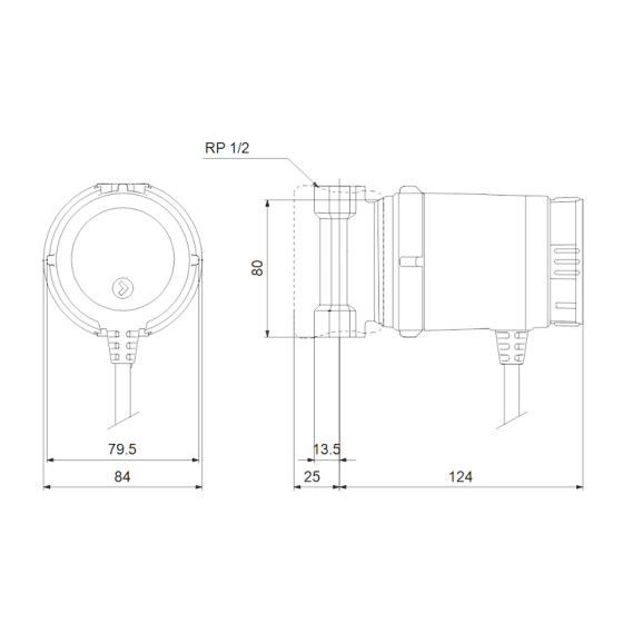 GRUNDFOS  UP 15-14- BA PM РЕЦИРК. /97916757/ 2
