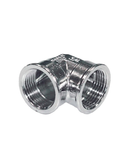 Коляно 3/8“ хром TIEMME