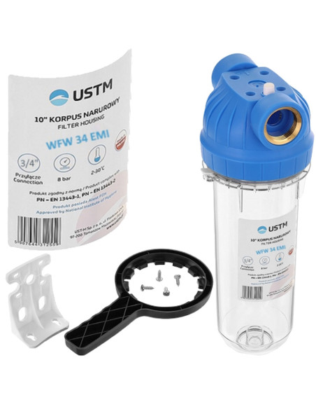 Филтърно тяло 10“ USTM WFW EMI 3/4“