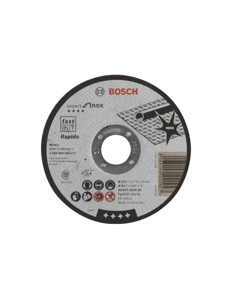 Диск за рязане на Инокс Ф125х1.0