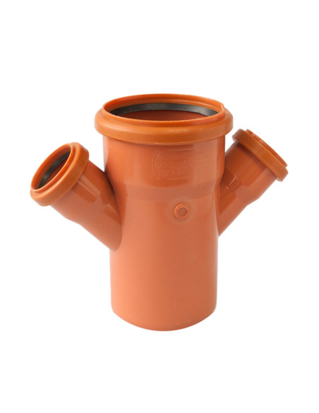 РАЗКЛОНИТЕЛ ДВОЕН PVC 160/160 - 45