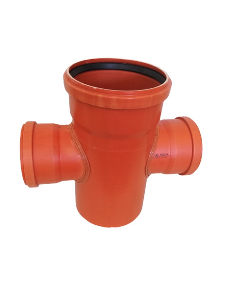 РАЗКЛОНИТЕЛ ДВОЕН PVC 160/110 - 87.5 заварен