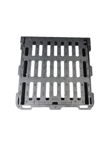 Чугунена решетка 400x400/D400 права