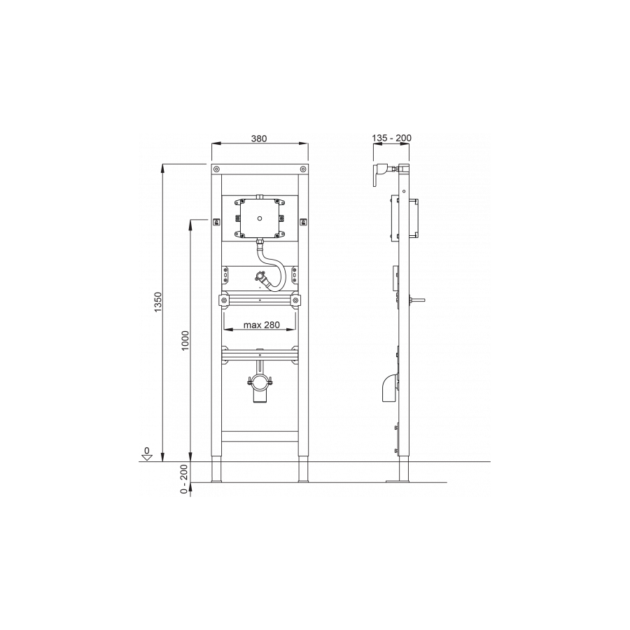 Структура за писоар - комплект LIV /4060452775/