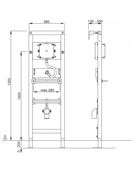 Структура за писоар - комплект LIV /4060452775/