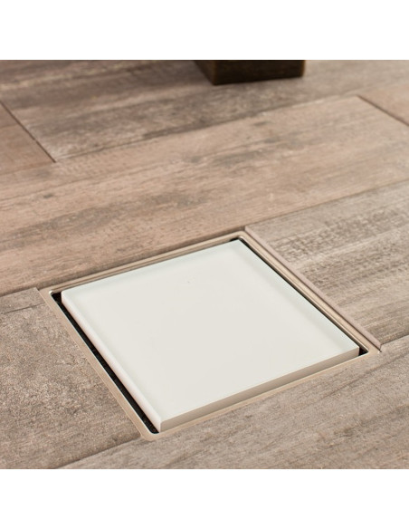 СИФОН VERTICAL БЯЛО СТЪКЛО 100x100