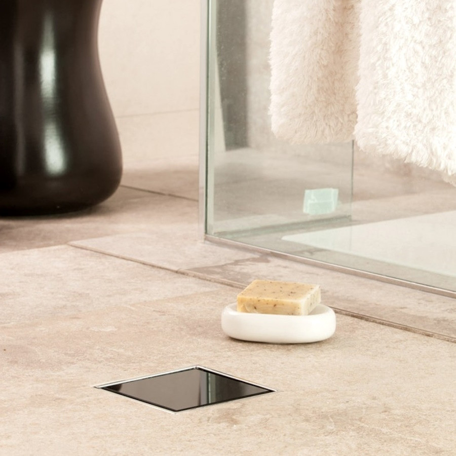 СИФОН VERTICAL ЧЕРНО СТЪКЛО 100x100