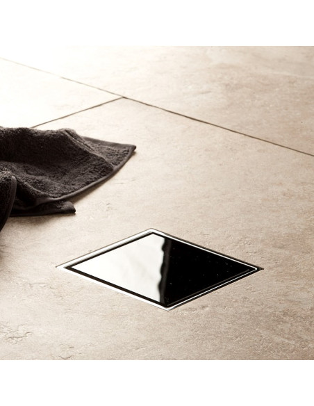 СИФОН VERTICAL ЧЕРНО СТЪКЛО 100x100