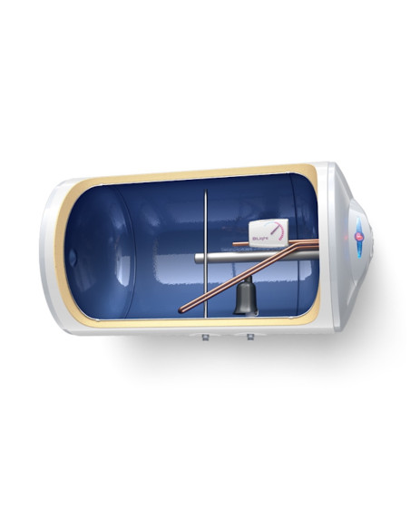 Електрически бойлер TESY BiLight 80л. 3000W, хоризонтален, дясна ел.част