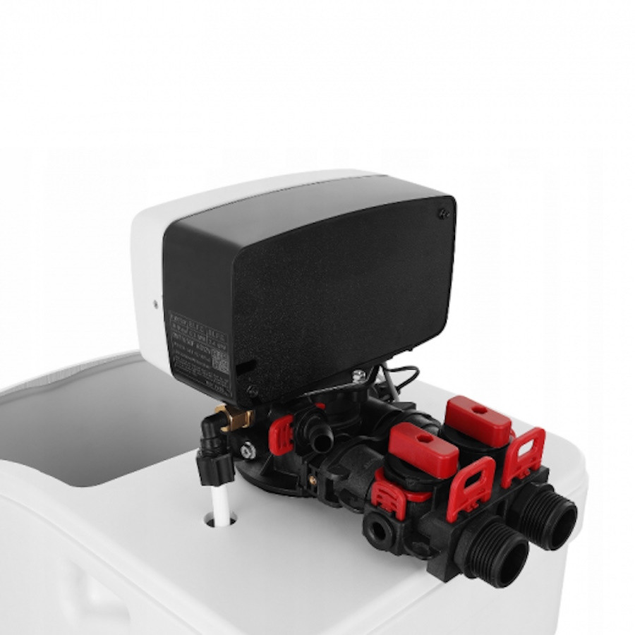 Омекотител за вода с управление по време и обем...