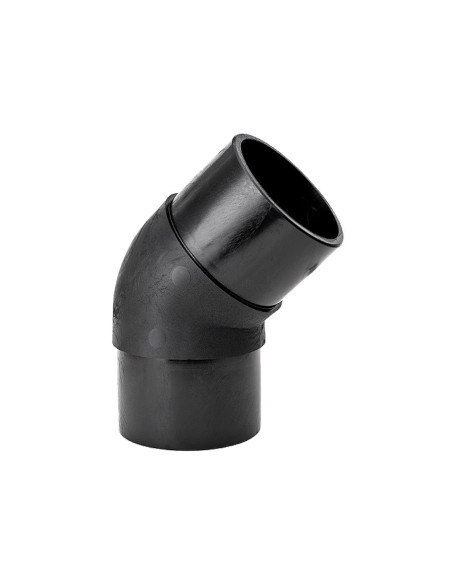 PE Коляно Ф125/45° ЧЗ