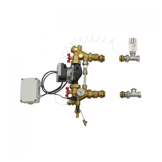 Смесителна група за подово 1“ с байпас (без помпа).