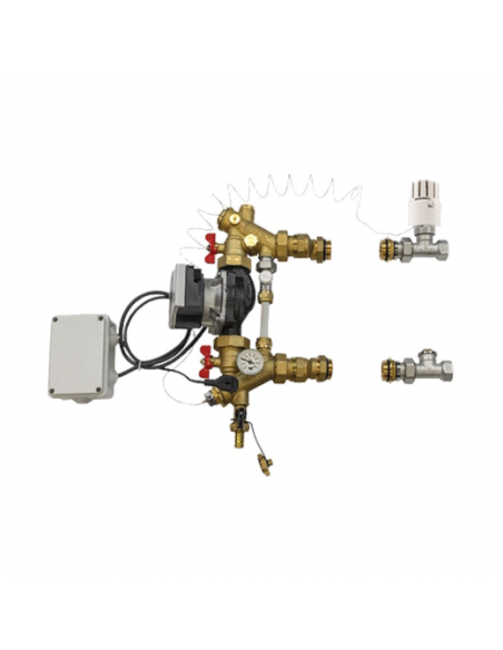 Смесителна група за подово 1“ с байпас (без помпа).
