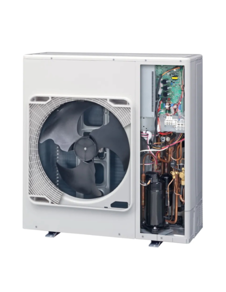 Термопомпа Toshiba ESTIA HWT-1101 R32 AIO (комплект с неръждаем бойлер 200л) - 13,24kw