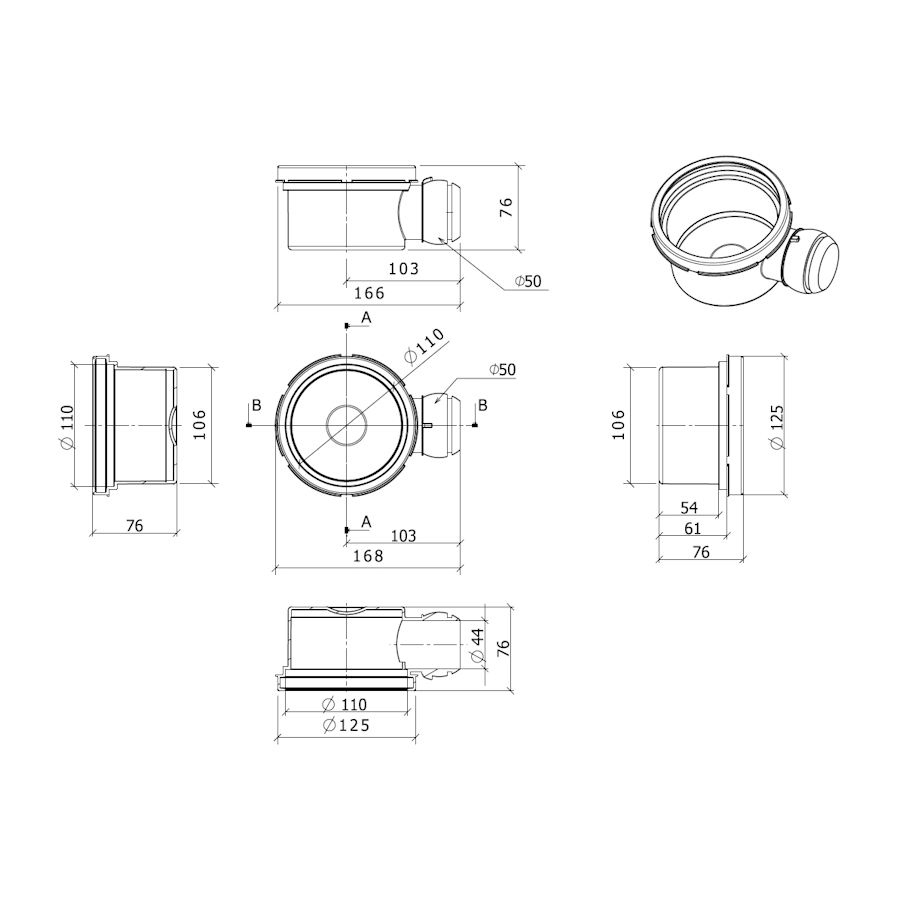 СИФОН TIDE 1 /150х150/