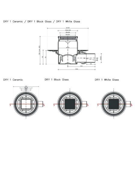 СИФОН DRY 1 CERAMIC /100х100/