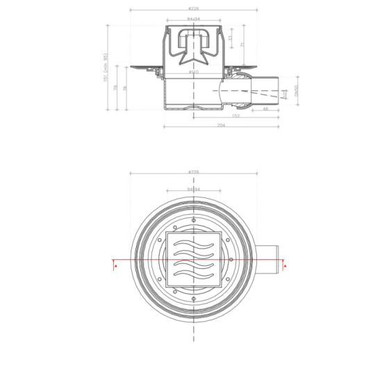 СИФОН  DRY 1 /100х100/ 2