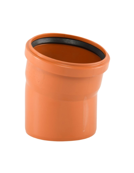 ДЪГА PVC Ф125 - 15°