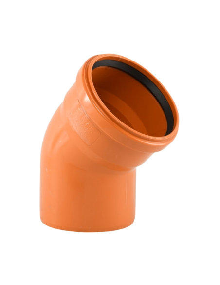 ДЪГА PVC Ф125 - 45°