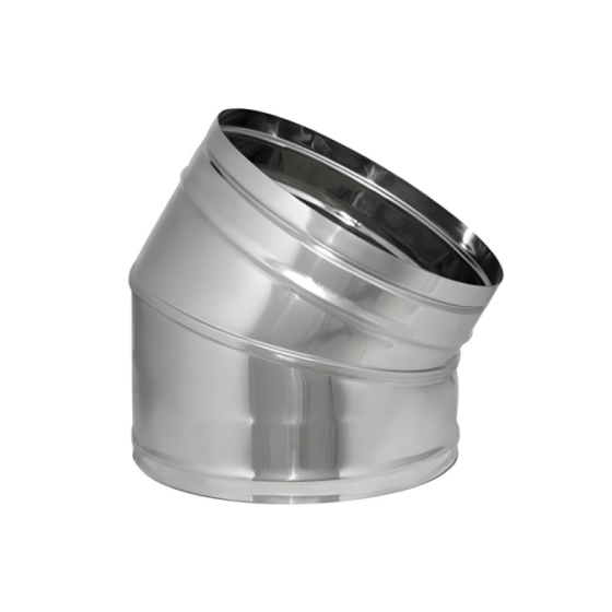 КОМИННА ДЪГА Ф160 45° /неръждавейка/