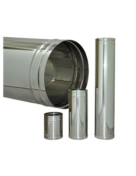 Право коминно тяло Ф130 0,25м /неръждавейка/