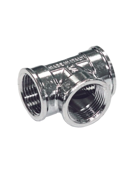 Тройник 1/2“ хром TIEMME